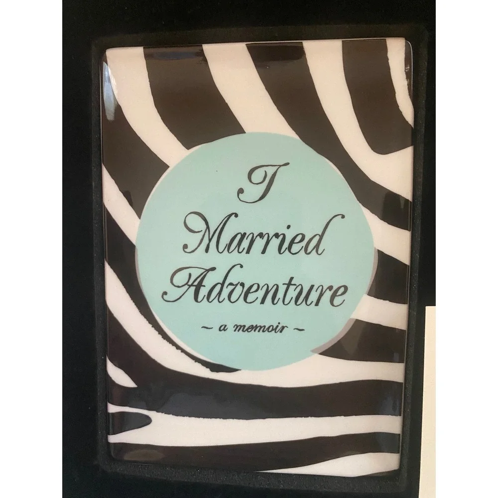 Kate Spade Lenox I Married Adventure Trinket Tray Zebra‎ Print Porcelain 871387